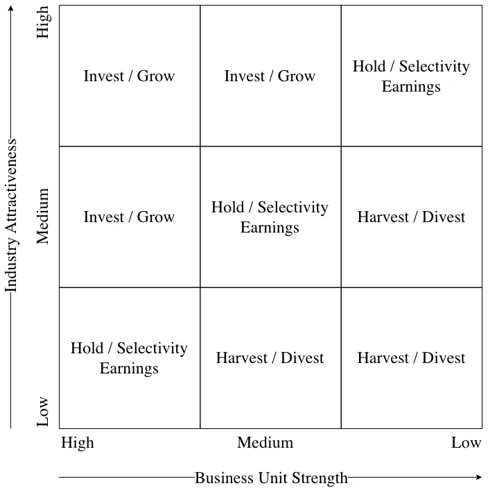 GE-McKinsey Nine Box Matrix