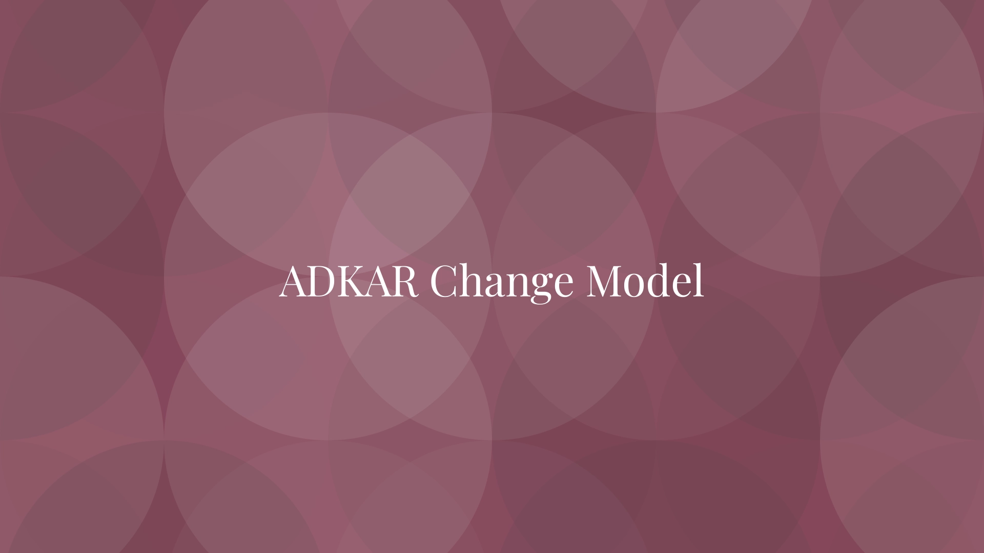 ADKAR Change Model