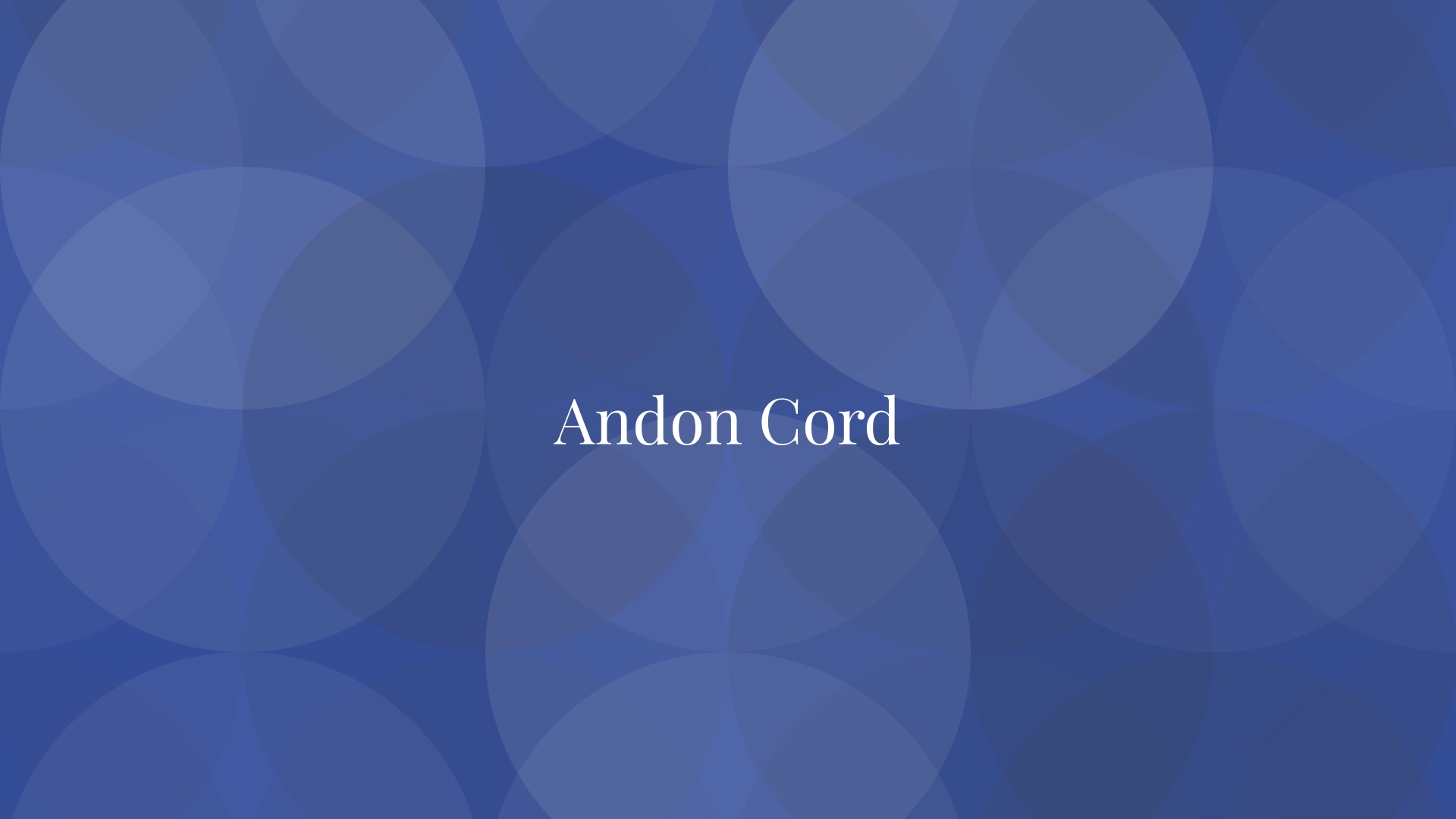 Andon Cord