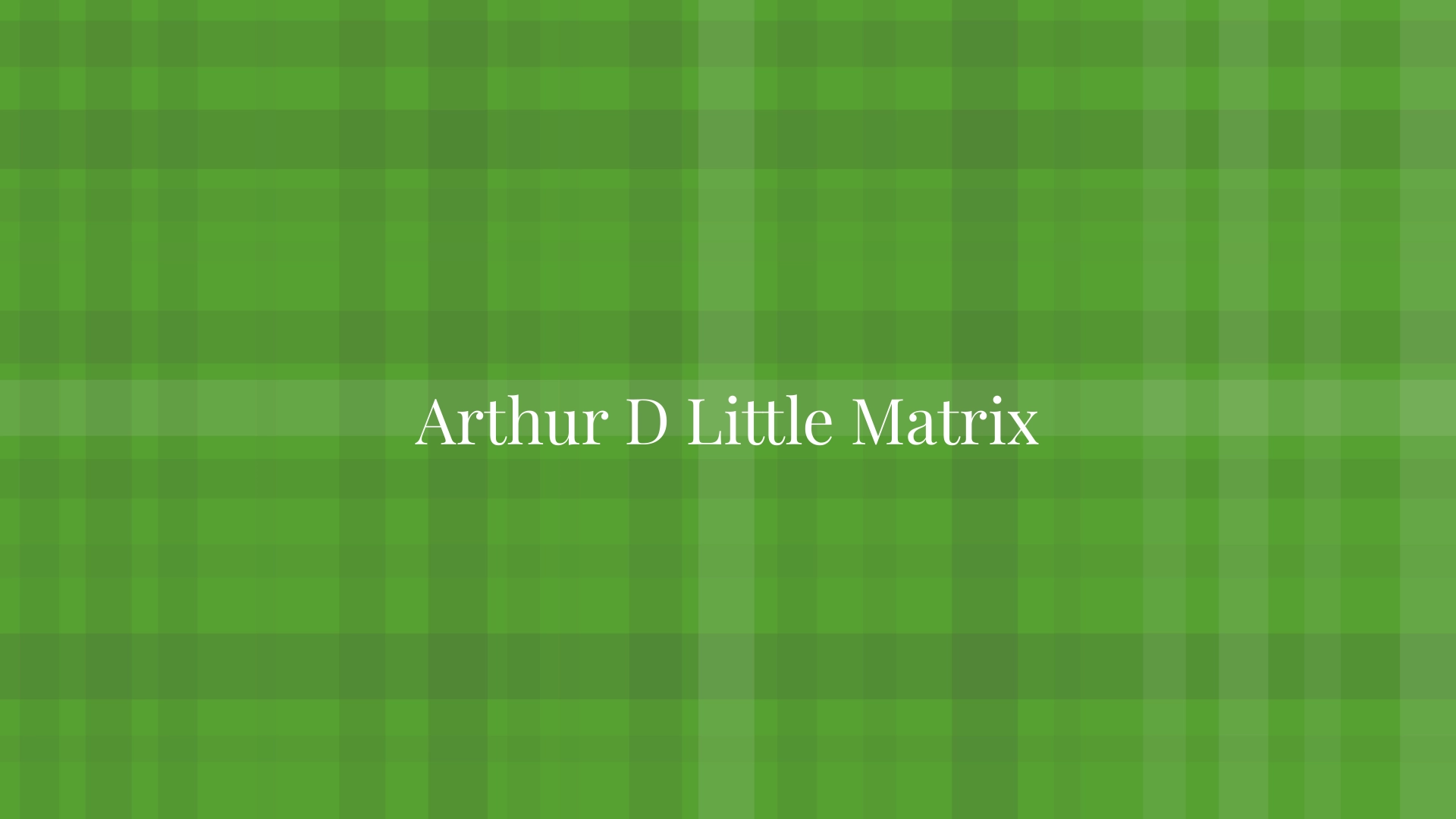Arthur D Little Matrix