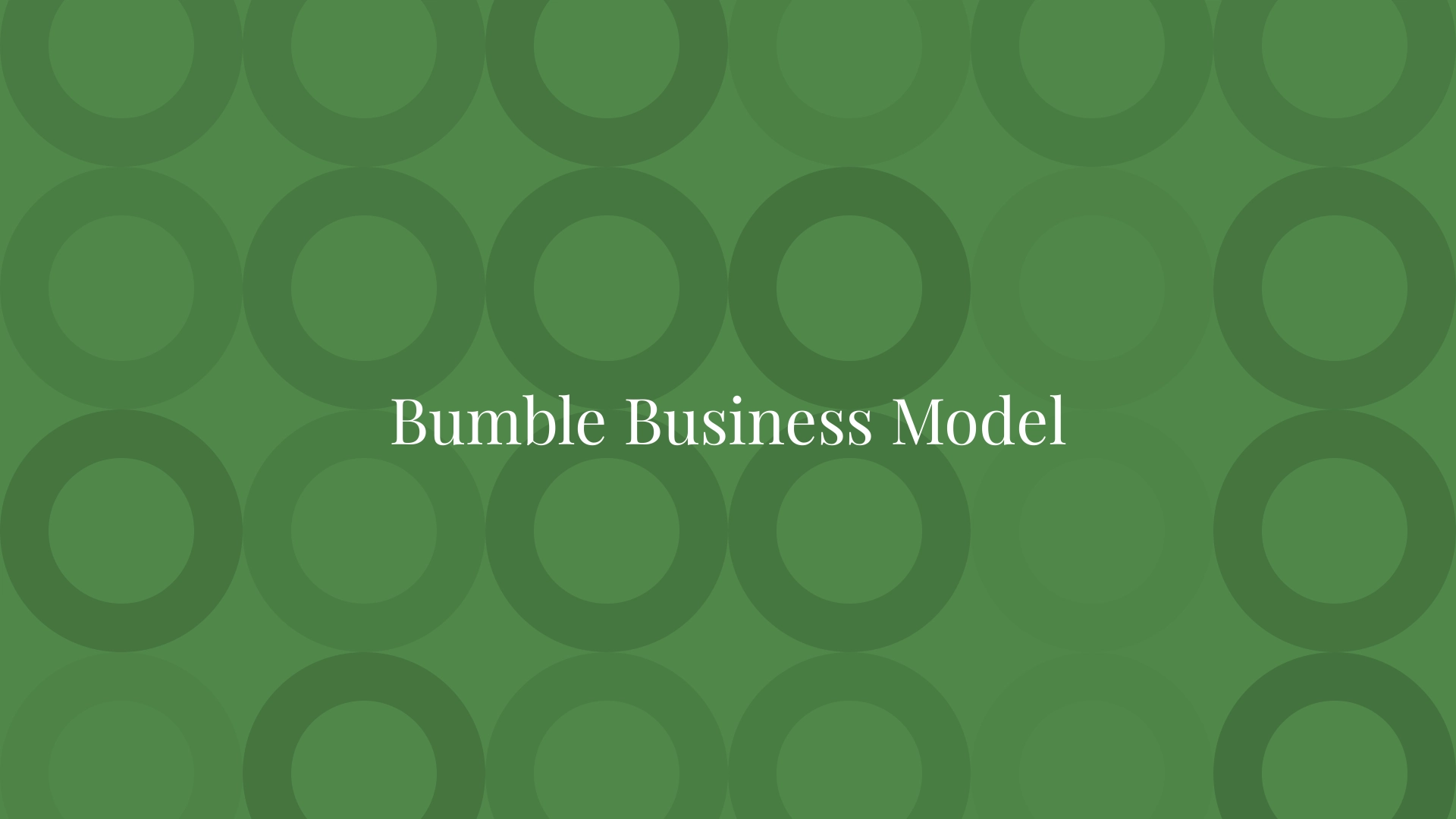 Bumble Business Model