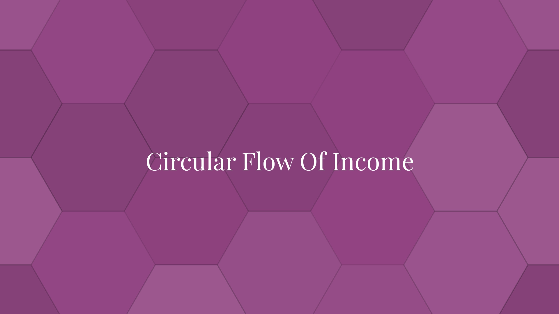 Circular Flow Of Income