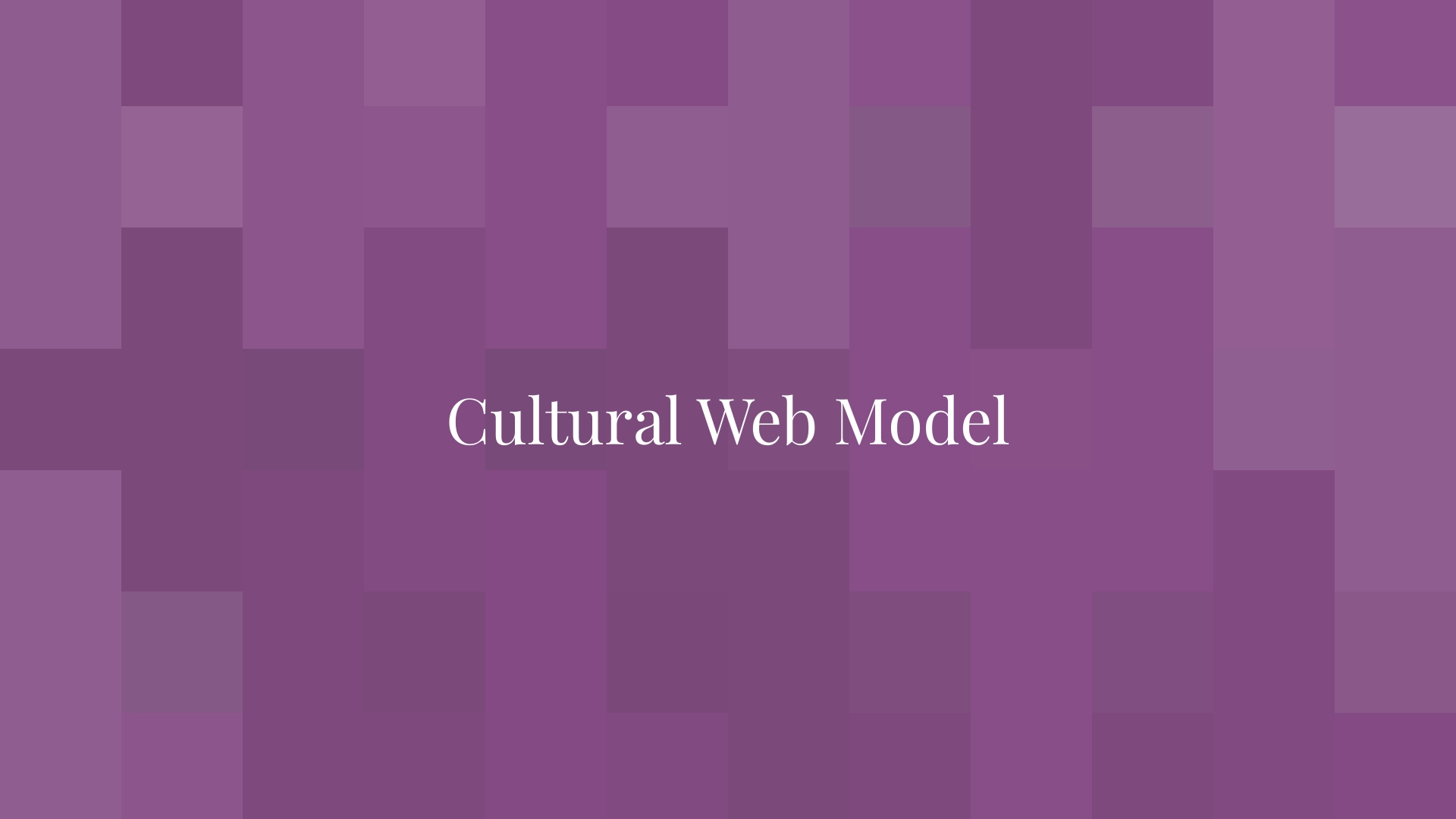 Cultural Web Model