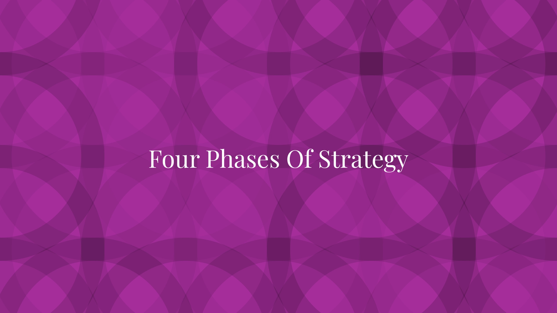 Four Phases Of Strategy