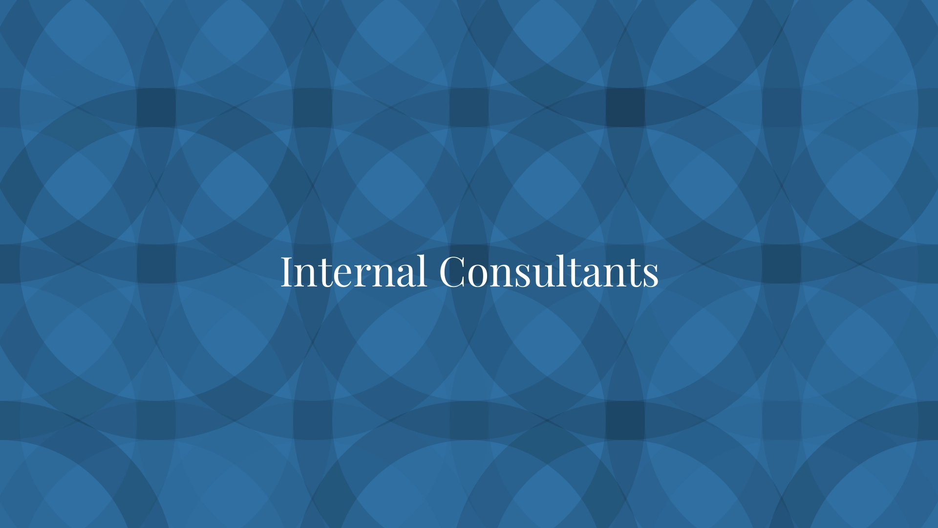 Internal Consultants