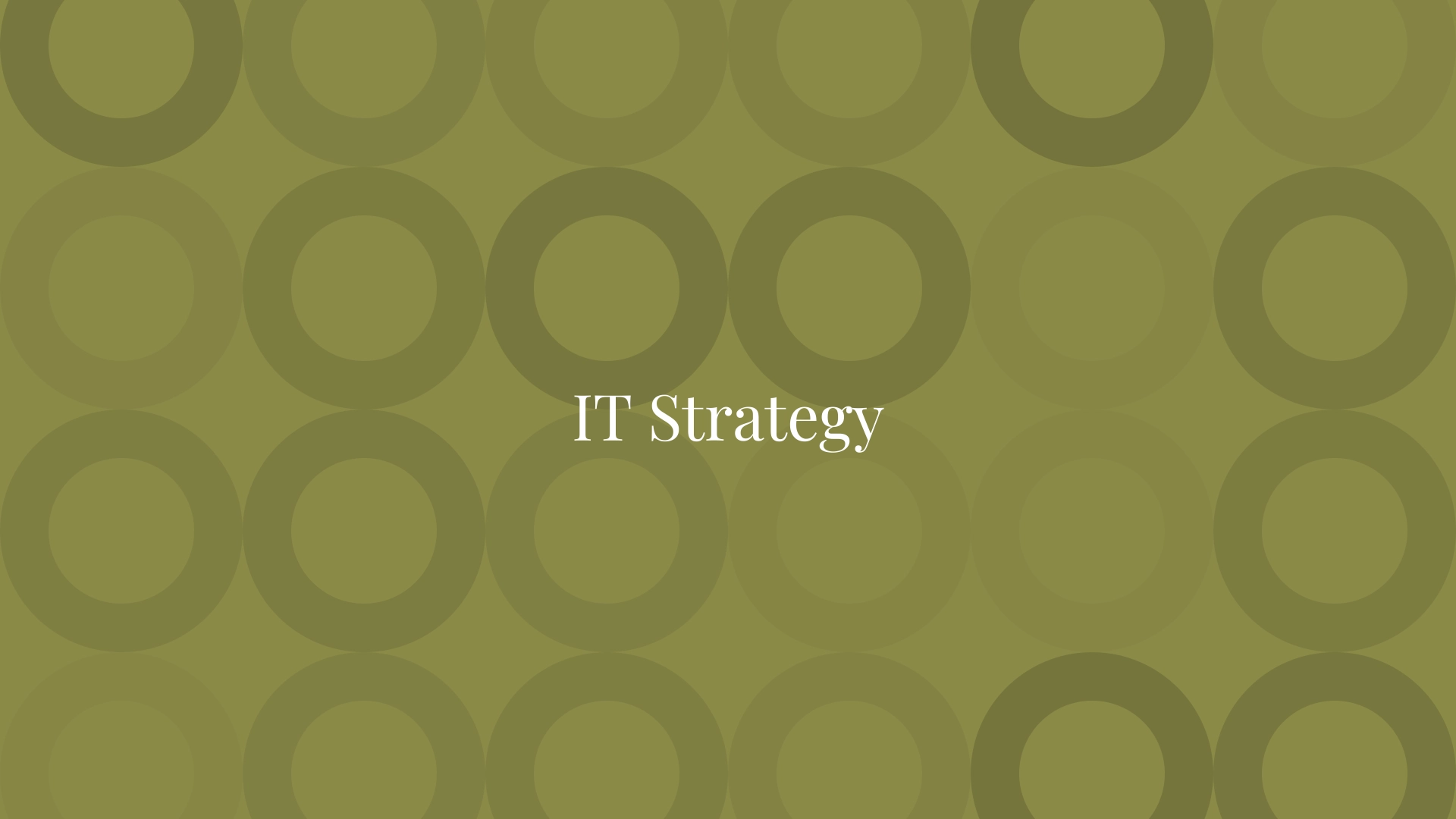 IT Strategy