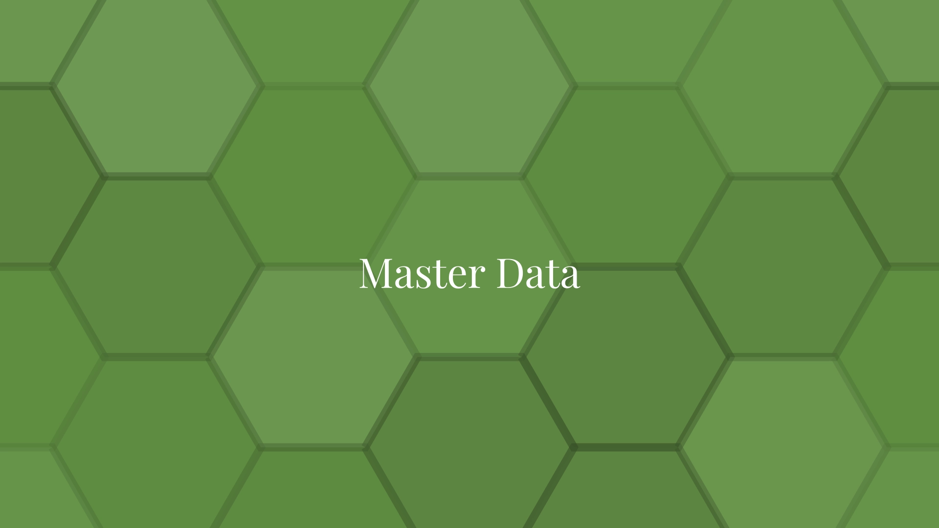Master Data