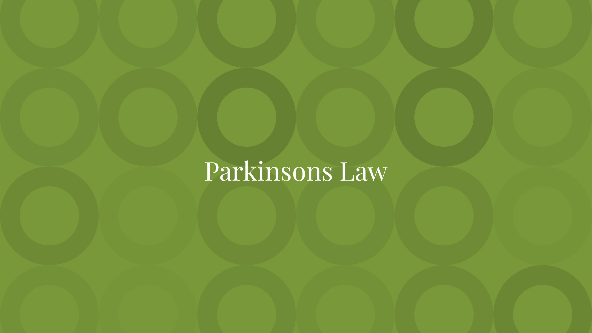 Parkinsons Law