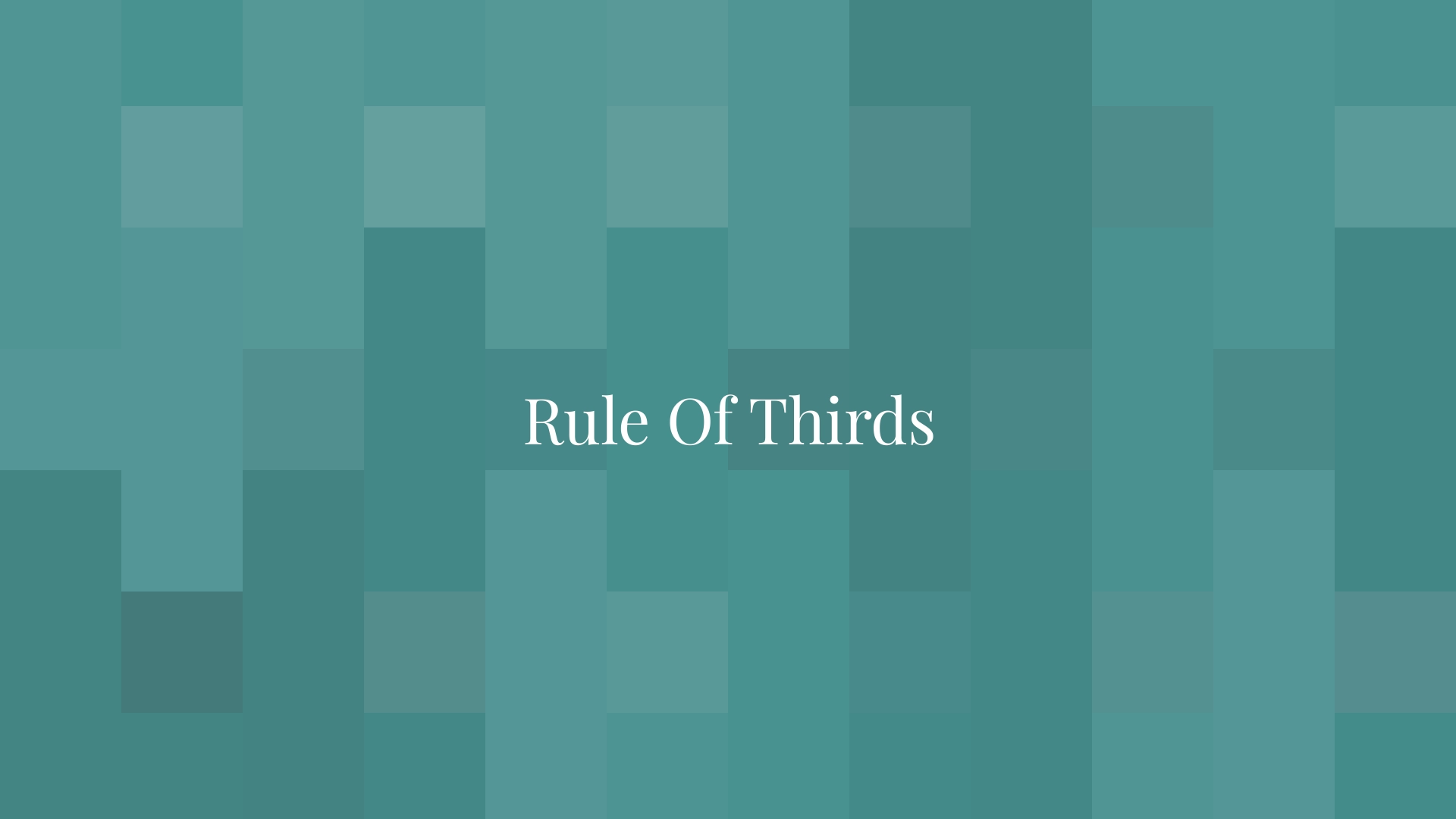 Rule Of Thirds