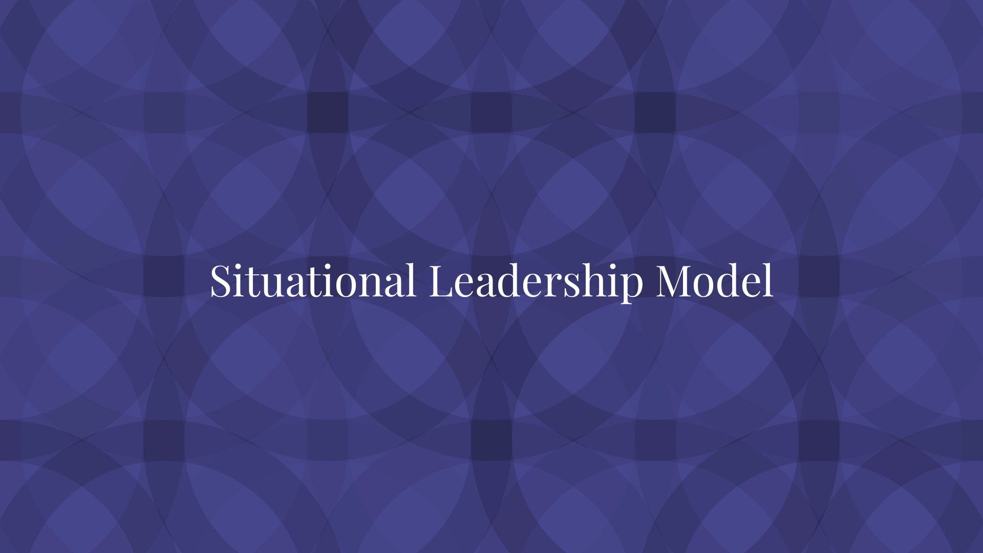Situational Leadership Model